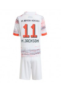 Fotbalové Dres Bayern Munich Nicolas Jackson #11 Dětské Venkovní Oblečení 2025-26 Krátký Rukáv (+ trenýrky)